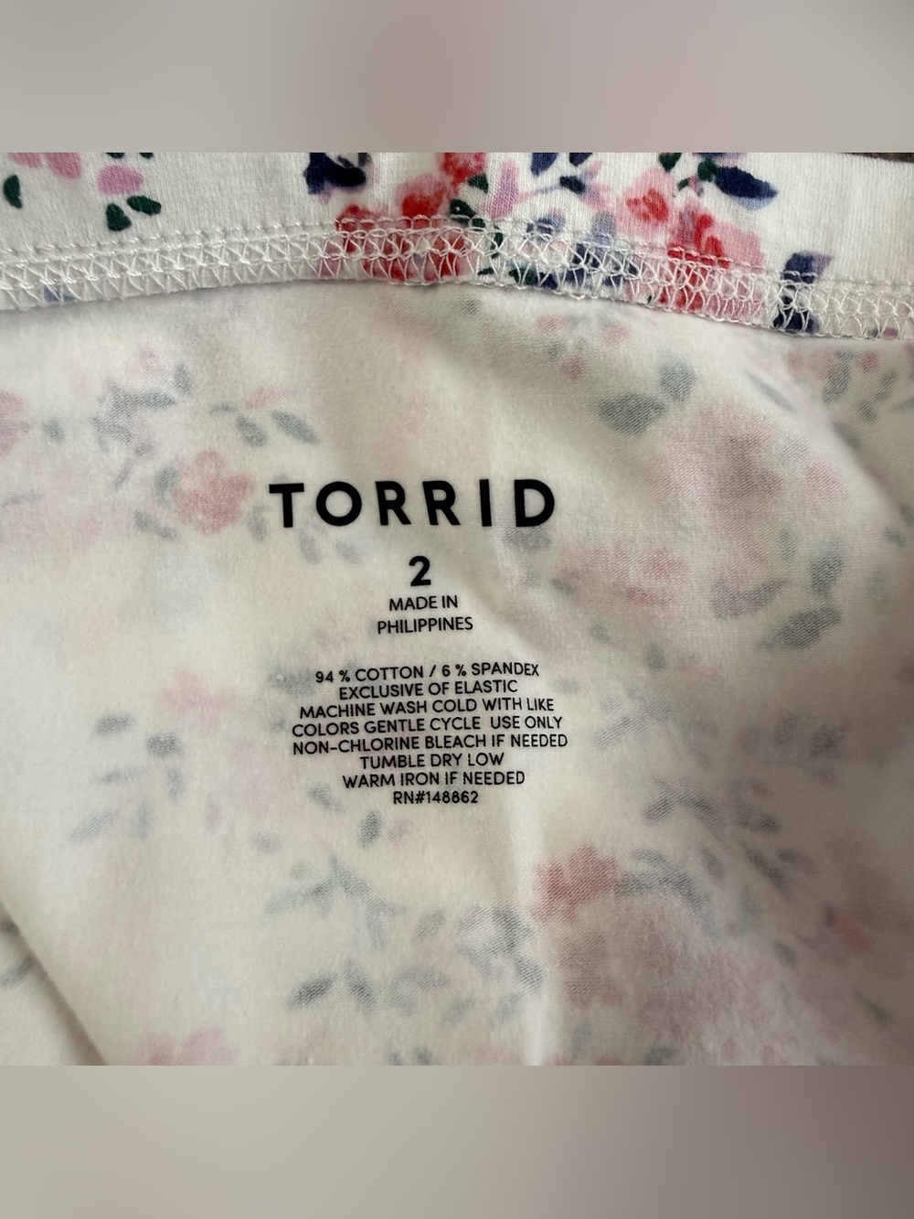 NWT Torrid White Floral Foxy Ruched Tube Top Sz 2, 2X, 18-20 - Picture 5 of 6